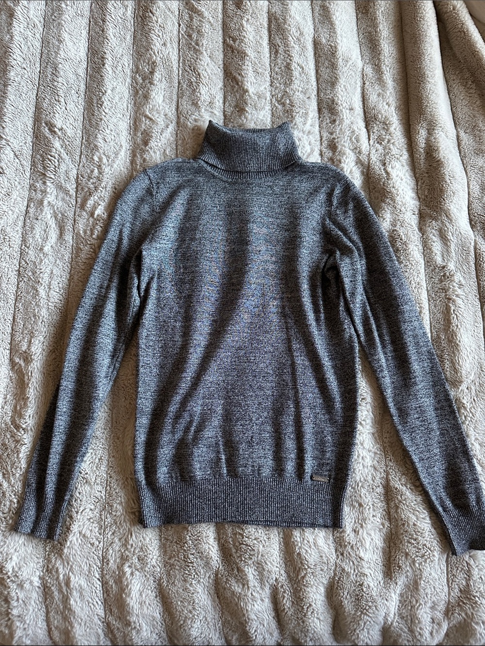 Calvin Klein Women's Grey Turtleneck Sweater